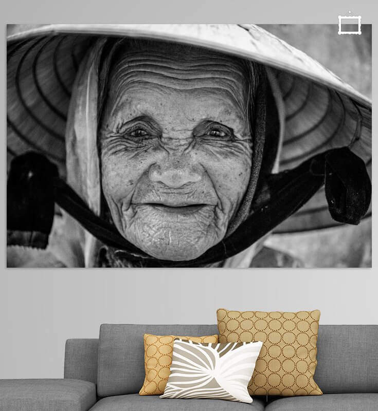 oude vrouw vietnam portret