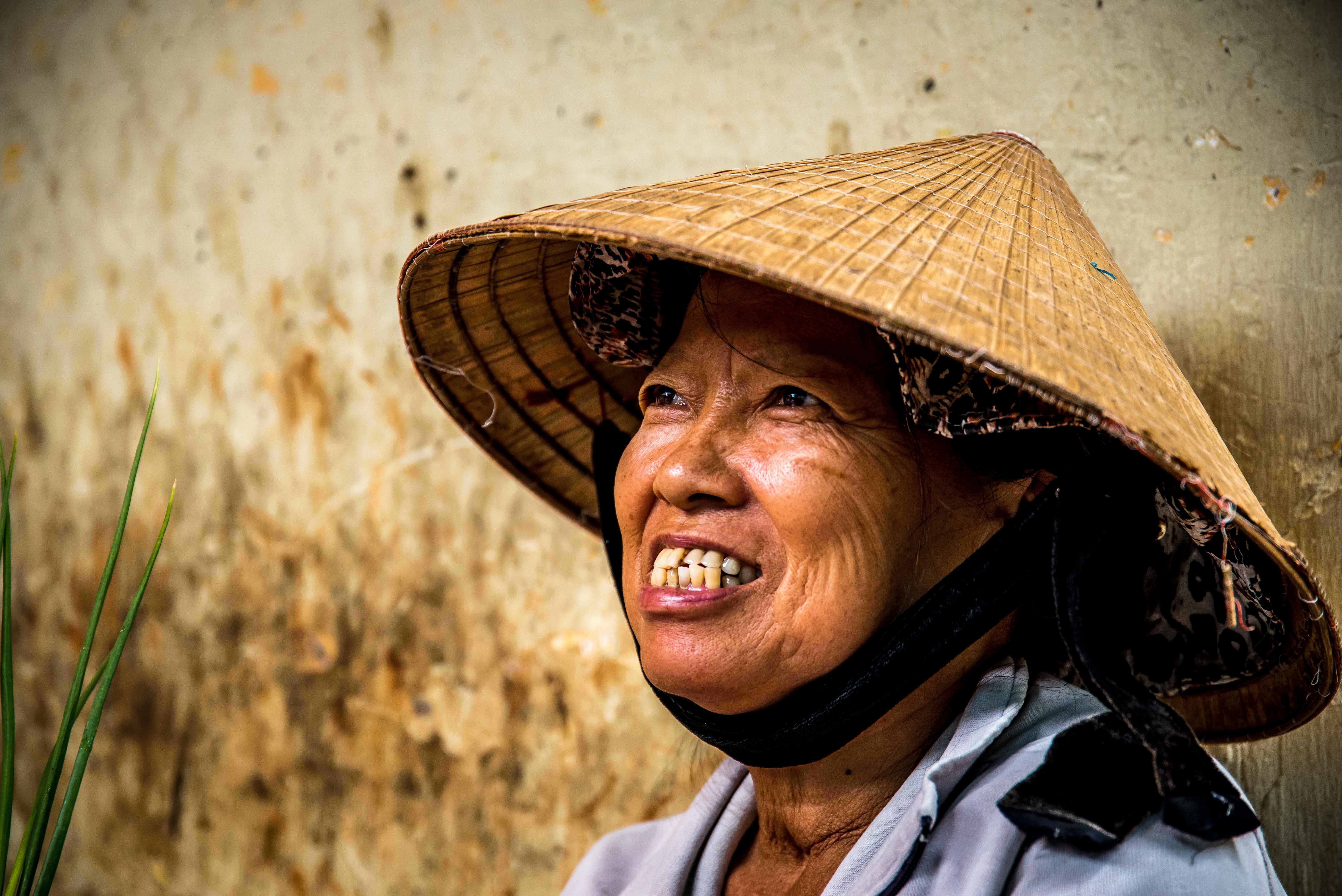 vietnamese oude vrouw portret