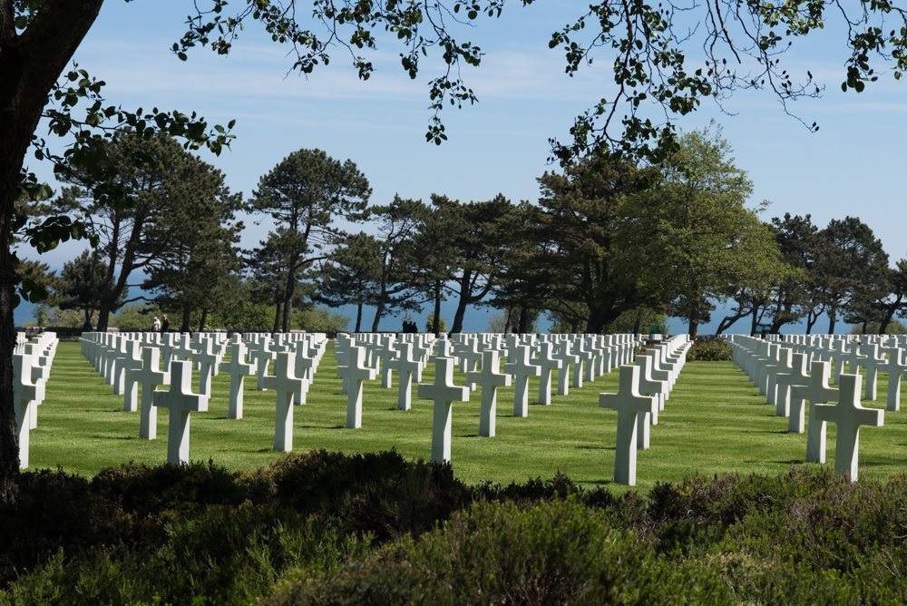 Amerikaanse begraafplaats in Normandie