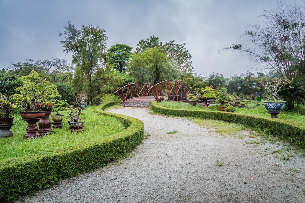 Hue in Vietnam, een tuin