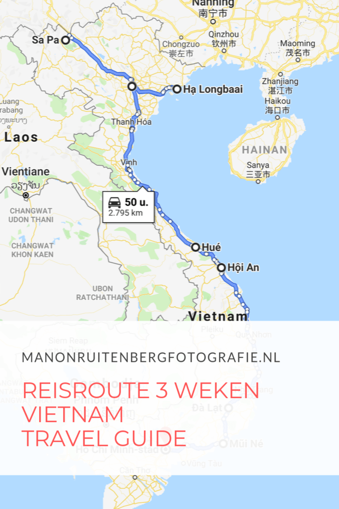 reisroute vietnam 3 weken